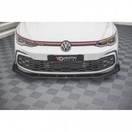 Maxton Racing Durability Front Splitter + Flaps Volkswagen Golf 8 GTI Black + Gloss Flaps , MAXTON DESIGN