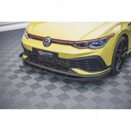 Maxton Racing Durability Front Splitter + Flaps Volkswagen Golf 8 GTI Clubsport Black + Gloss Flaps , MAXTON DESIGN