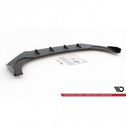 Maxton Racing Durability Front Splitter + Flaps Volkswagen Golf 8 GTI Clubsport Black-Red + Gloss Flaps, MAXTON DESIGN