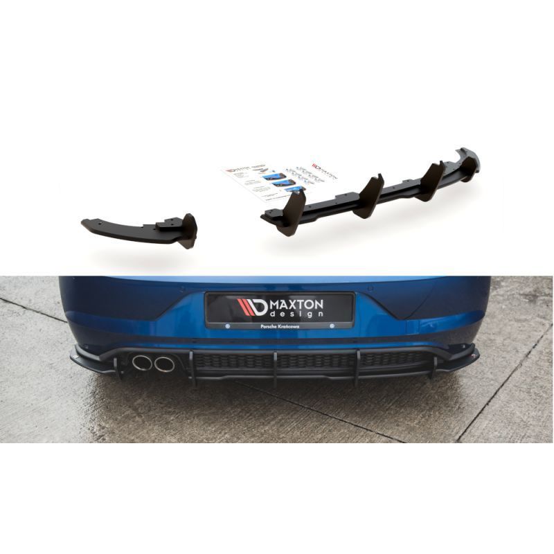 Maxton Racing Durability Rear Valance Volkswagen Polo GTI Mk6 Black, MAXTON DESIGN