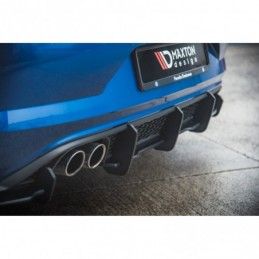 Maxton Racing Durability Rear Valance Volkswagen Polo GTI Mk6 Black-Red, MAXTON DESIGN