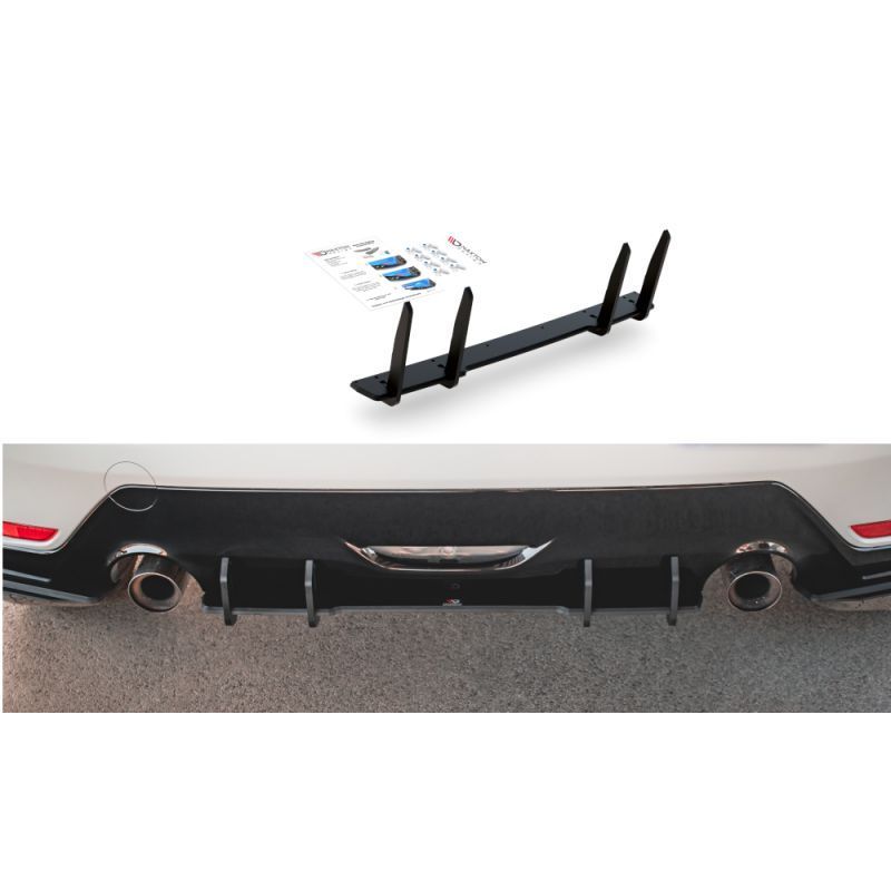 Maxton Racing Durability Rear Diffuser Toyota GR Yaris Mk4 Black, MAXTON DESIGN