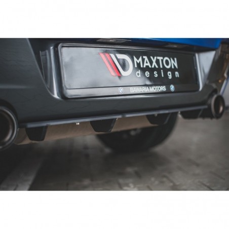 Maxton Racing Durability Rear Diffuser BMW M135i F20 Black-Red, MAXTON DESIGN