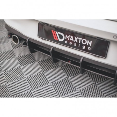 Maxton Racing Durability Rear Diffuser V.1 Volkswagen Golf 8 GTI Black-Red, MAXTON DESIGN