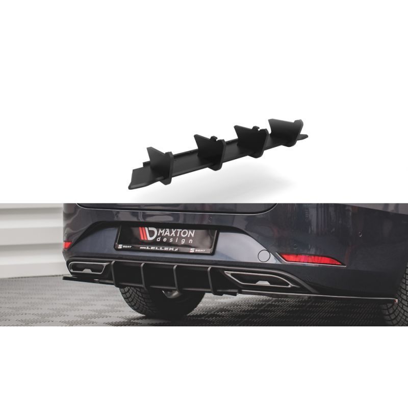 Maxton Racing Durability Rear Diffuser Seat Leon FR ST Mk4 Black, MAXTON DESIGN