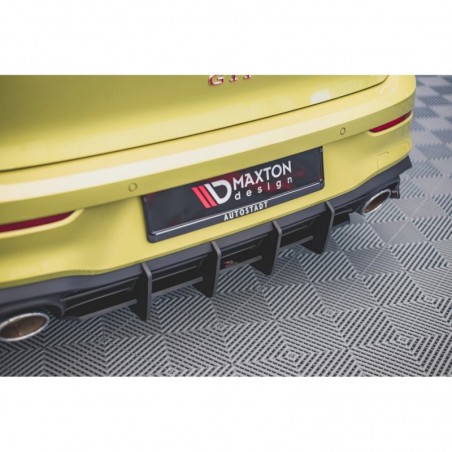 Maxton Racing Durability Rear Diffuser V.2 Volkswagen Golf 8 GTI Clubsport Black-Red, MAXTON DESIGN