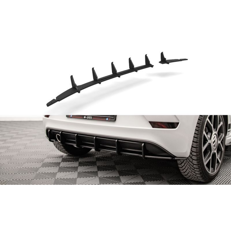 Maxton Racing Durability Rear Diffuser Volkswagen Up GTI Black, MAXTON DESIGN