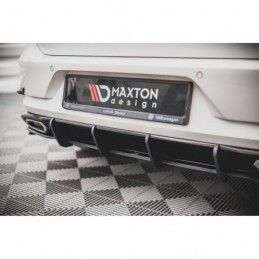 Maxton Street Pro Rear Diffuser Volkswagen Golf R-Line Mk 7 Facelift Black, MAXTON DESIGN