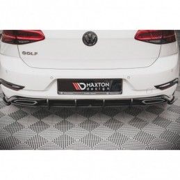 Maxton Street Pro Rear Diffuser Volkswagen Golf R-Line Mk 7 Facelift Black-Red, MAXTON DESIGN