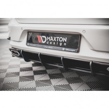 Maxton Street Pro Rear Diffuser Volkswagen Golf R-Line Mk 7 Facelift Red, MAXTON DESIGN