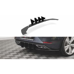 Maxton Street Pro Rear Diffuser Seat Leon FR Hatchback Mk4 Black, MAXTON DESIGN