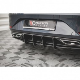Maxton Street Pro Rear Diffuser Seat Leon FR Hatchback Mk4 Black, MAXTON DESIGN