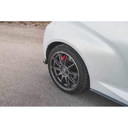 Maxton Racing Durability Rear Side Splitters Toyota GR Yaris Mk4 Black-Red, MAXTON DESIGN