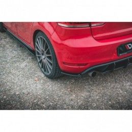 Maxton Racing Durability Rear Side Splitters Volkswagen Golf GTI Mk6 Black-Red, MAXTON DESIGN