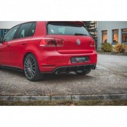 Maxton Racing Durability Rear Side Splitters Volkswagen Golf GTI Mk6 Black-Red, MAXTON DESIGN