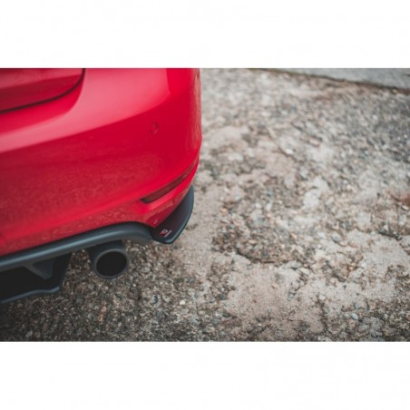 Maxton Racing Durability Rear Side Splitters Volkswagen Golf GTI Mk6 Black-Red, MAXTON DESIGN