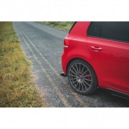 Maxton Racing Durability Rear Side Splitters + Flaps Volkswagen Golf GTI Mk6 Black + Gloss Flaps , MAXTON DESIGN