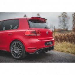 Maxton Racing Durability Rear Side Splitters + Flaps Volkswagen Golf GTI Mk6 Black-Red + Gloss Flaps, MAXTON DESIGN