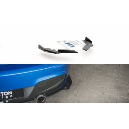 Maxton Racing Durability Rear Side Splitters + Flaps BMW M135i F20 Black + Gloss Flaps , MAXTON DESIGN