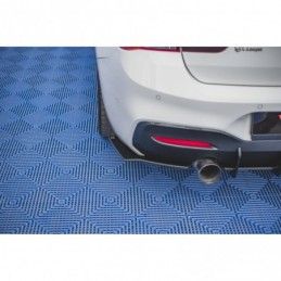 Maxton Racing Durability Rear Side Splitters V.2 for BMW 1 F20 M-Pack M140i Black, MAXTON DESIGN