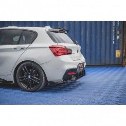 Maxton Racing Durability Rear Side Splitters V.2 + Flaps for BMW 1 F20 M140i Black + Gloss Flaps , MAXTON DESIGN