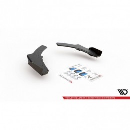 Maxton Racing Durability Rear Side Splitters V.2 + Flaps for BMW 1 F20 M140i Black + Gloss Flaps , MAXTON DESIGN