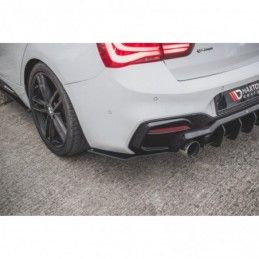 Maxton Racing Durability Rear Side Splitters V.3 for BMW 1 F20 M140i Black-Red, MAXTON DESIGN