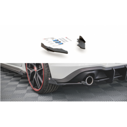 Maxton Racing Durability Rear Side Splitters + Flaps Volkswagen Golf 8 GTI Black + Gloss Flaps , MAXTON DESIGN