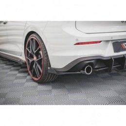 Maxton Racing Durability Rear Side Splitters + Flaps Volkswagen Golf 8 GTI Black + Gloss Flaps , MAXTON DESIGN