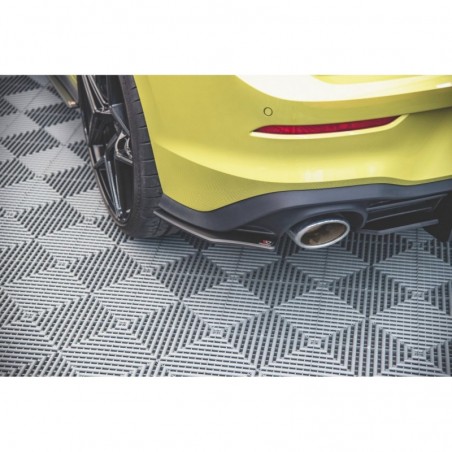 Maxton Racing Durability Rear Side Splitters Volkswagen Golf 8 GTI Clubsport Black-Red, MAXTON DESIGN