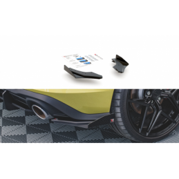 Maxton Racing Durability Rear Side Splitters + Flaps Volkswagen Golf 8 GTI Clubsport Black + Gloss Flaps , MAXTON DESIGN
