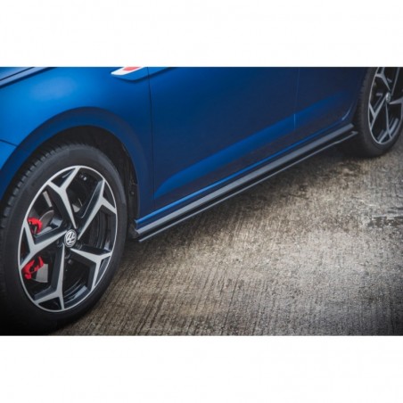 Maxton Racing Durability Side Skirts Diffusers Volkswagen Polo GTI Mk6 Black, MAXTON DESIGN