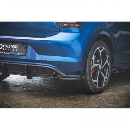 Maxton Racing Durability Rear Valance + Flaps Volkswagen Polo GTI Mk6 Black + Gloss Flaps , MAXTON DESIGN