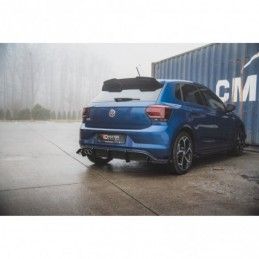 Maxton Racing Durability Rear Valance + Flaps Volkswagen Polo GTI Mk6 Black + Gloss Flaps , MAXTON DESIGN