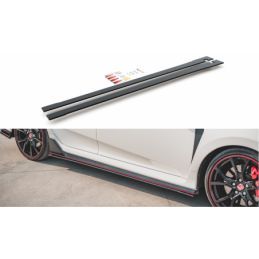 Maxton Racing Durability Side Skirts Diffusers V.2 Honda Civic X Type-R Black, MAXTON DESIGN