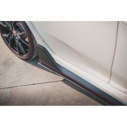 Maxton Racing Durability Side Skirts Diffusers V.2 Honda Civic X Type-R Black, MAXTON DESIGN