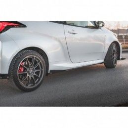 Maxton Racing Durability Side Skirts Diffusers + Flaps Toyota GR Yaris Mk4 Black + Gloss Flaps , MAXTON DESIGN