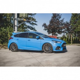 Maxton Racing Durability Side Skirts Diffusers + Flaps Ford Focus RS Mk3 Black + Gloss Flaps , MAXTON DESIGN