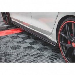 Maxton Racing Durability Side Skirts Diffusers Volkswagen Golf 8 GTI / GTI Clubsport Black-Red, MAXTON DESIGN