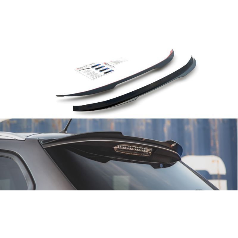 Maxton Spoiler Cap Peugeot 308 SW Mk2 Facelift Gloss Black, MAXTON DESIGN