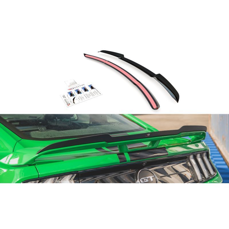 Maxton Spoiler Cap Ford Mustang GT Mk6 Facelift Gloss Black, MAXTON DESIGN