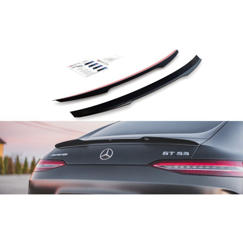 Maxton Spoiler Cap Mercedes-AMG GT 53 4 Door-Coupe Gloss Black, MAXTON DESIGN