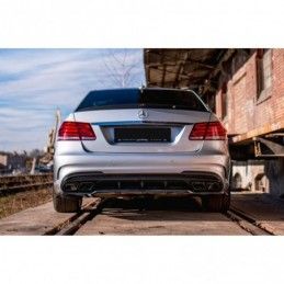 Maxton Spoiler Cap Mercedes-Benz E63 AMG / AMG-Line Sedan W212 Facelift Gloss Black, MAXTON DESIGN