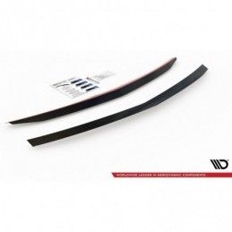 Maxton Spoiler Cap Mercedes-Benz E63 AMG / AMG-Line Sedan W212 Facelift Gloss Black, MAXTON DESIGN