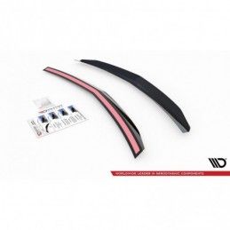 Maxton Spoiler Cap Mercedes-Benz E63 AMG / AMG-Line Sedan W212 Facelift Gloss Black, MAXTON DESIGN