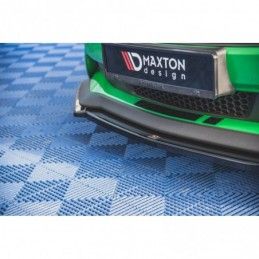 Maxton Front Splitter V.2 + Flaps Ford Mustang GT Mk6 Facelift Gloss Black, MAXTON DESIGN