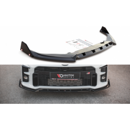 Maxton Front Splitter V.2 + Flaps Toyota GR Yaris Mk4 Gloss Black, MAXTON DESIGN
