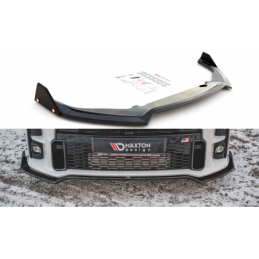 Maxton Front Splitter V.3 + Flaps Toyota GR Yaris Mk4 Gloss Black, MAXTON DESIGN