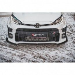 Maxton Front Splitter V.3 + Flaps Toyota GR Yaris Mk4 Gloss Black, MAXTON DESIGN