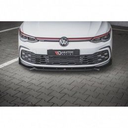 Maxton Front Splitter V.2 + Flaps Volkswagen Golf 8 GTI Gloss Black, MAXTON DESIGN